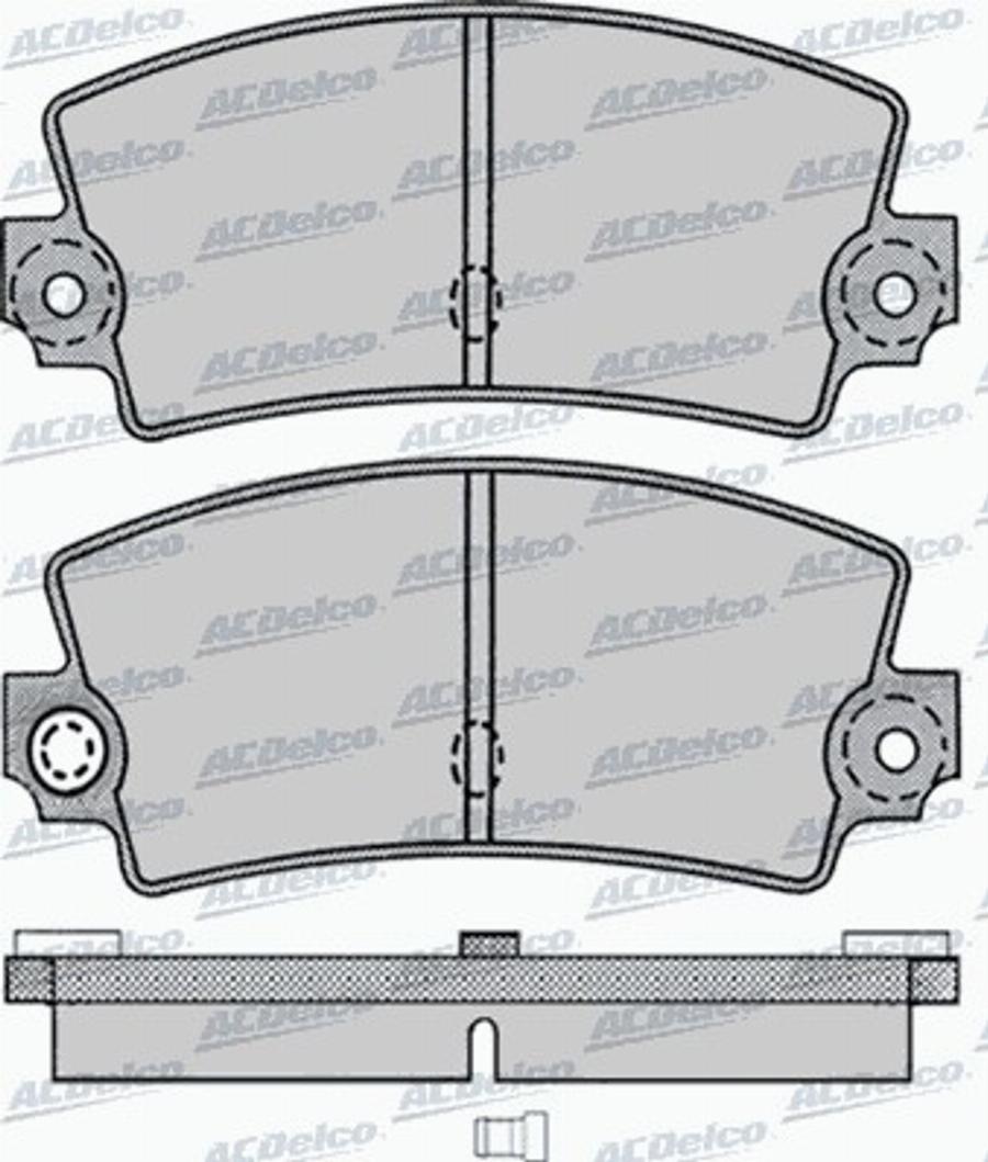 ACDelco AC522687D - Kit de plaquettes de frein, frein à disque cwaw.fr