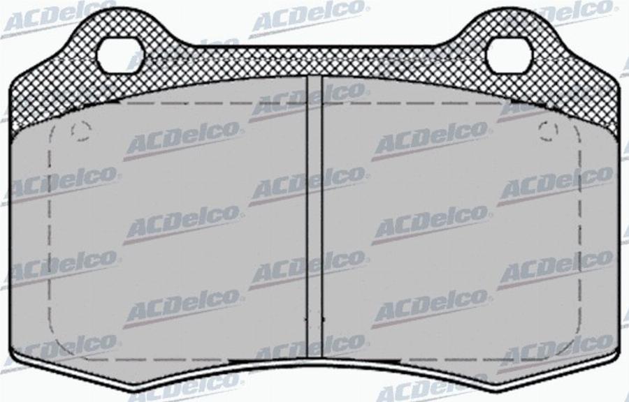 ACDelco AC699181D - Kit de plaquettes de frein, frein à disque cwaw.fr