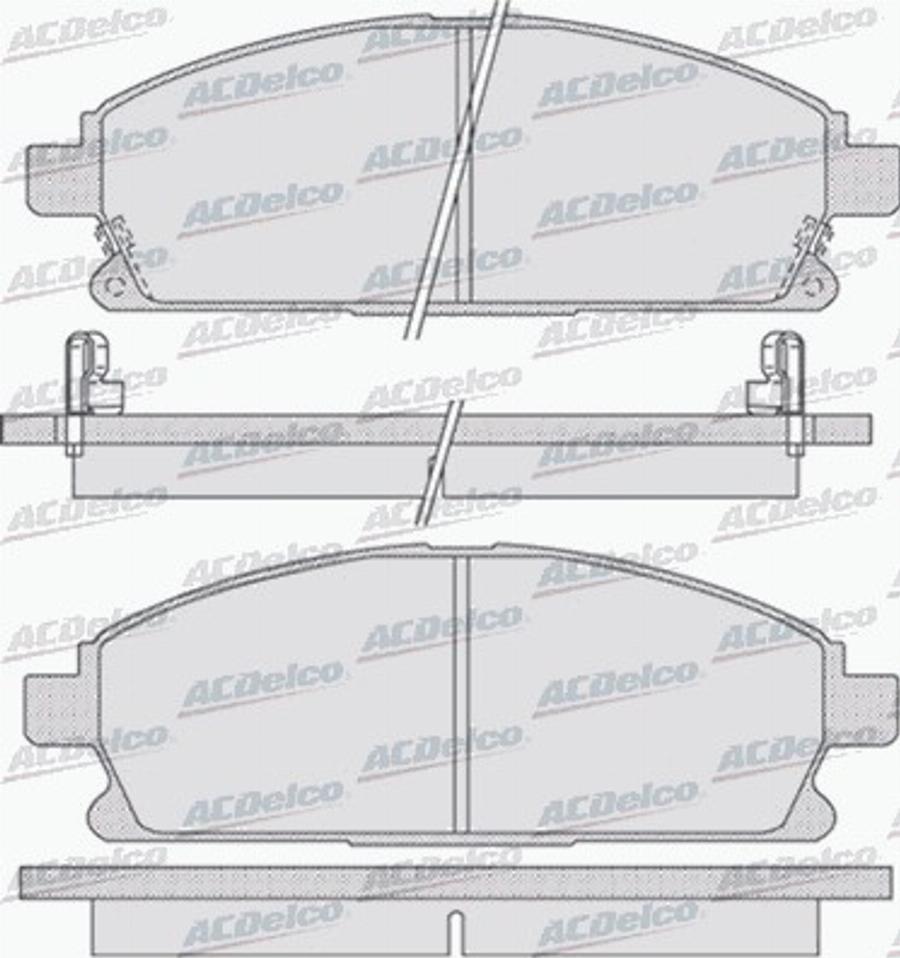 ACDelco AC695381D - Kit de plaquettes de frein, frein à disque cwaw.fr