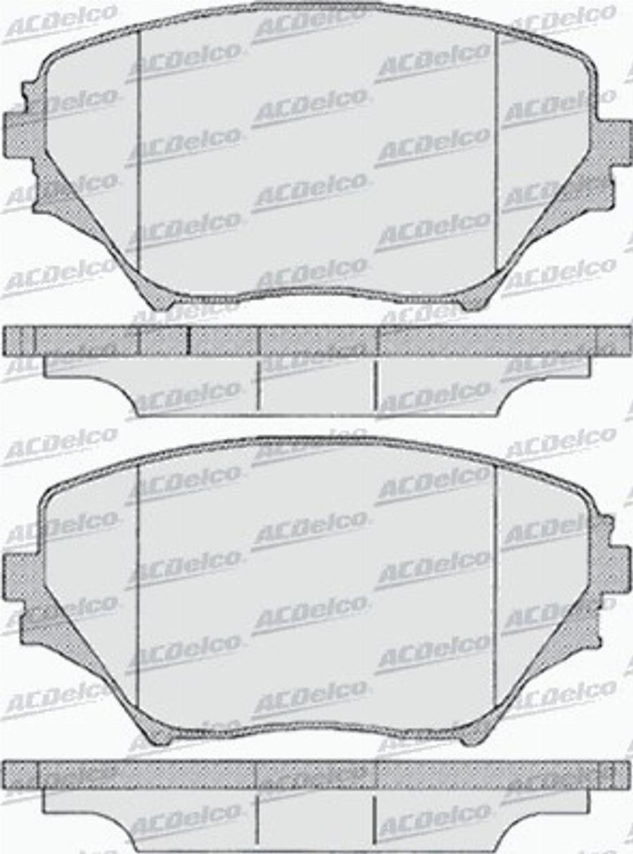 ACDelco AC696881D - Kit de plaquettes de frein, frein à disque cwaw.fr