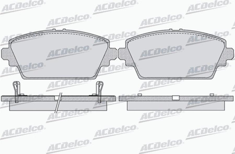 ACDelco AC690081D - Kit de plaquettes de frein, frein à disque cwaw.fr