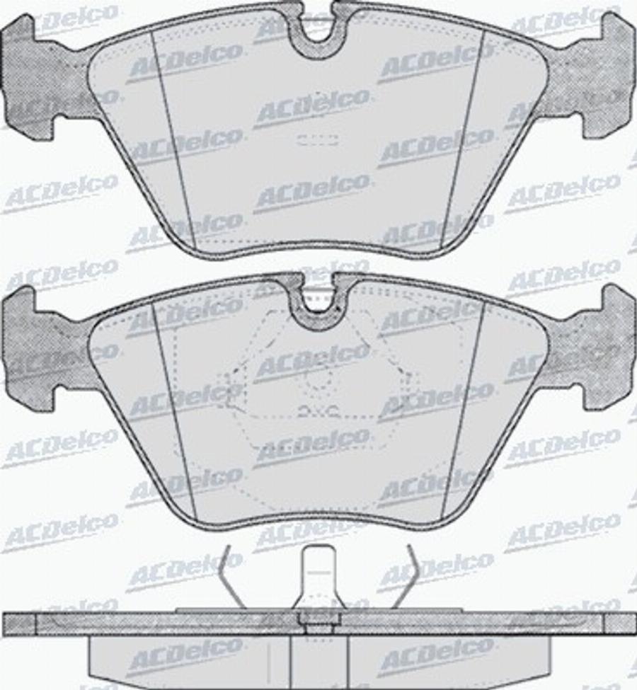 ACDelco AC649281D - Kit de plaquettes de frein, frein à disque cwaw.fr