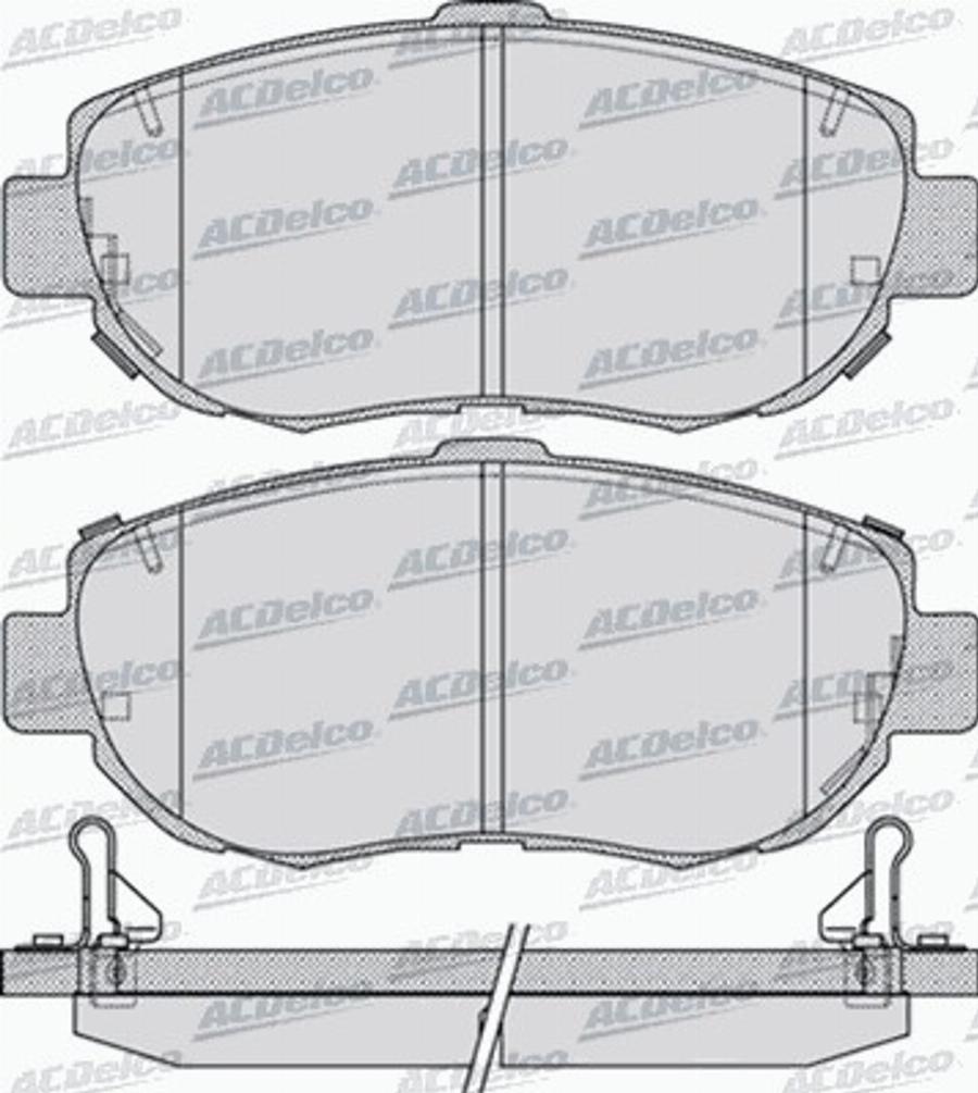 ACDelco AC645581D - Kit de plaquettes de frein, frein à disque cwaw.fr