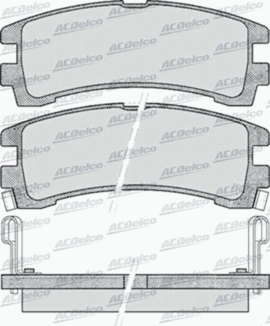 ACDelco AC641881D - Kit de plaquettes de frein, frein à disque cwaw.fr