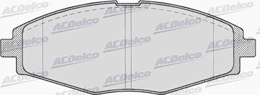 ACDelco AC642281D - Kit de plaquettes de frein, frein à disque cwaw.fr