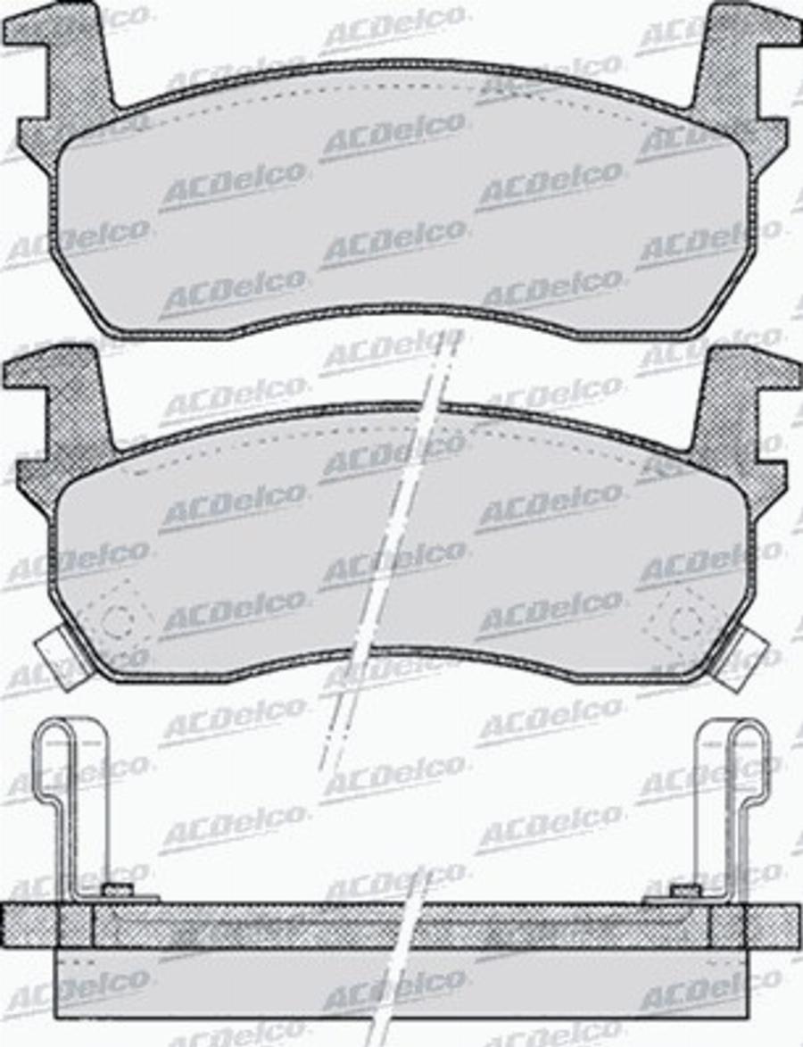 ACDelco AC656081D - Kit de plaquettes de frein, frein à disque cwaw.fr