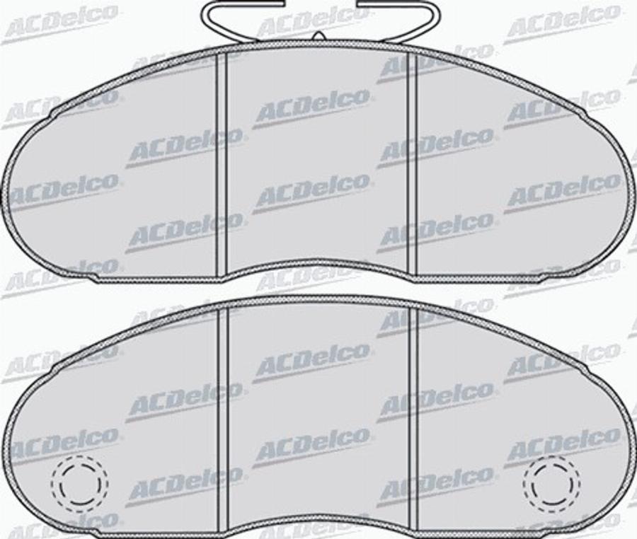 ACDelco AC664281D - Kit de plaquettes de frein, frein à disque cwaw.fr