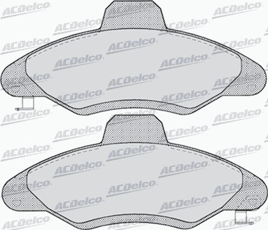 ACDelco AC666981D - Kit de plaquettes de frein, frein à disque cwaw.fr