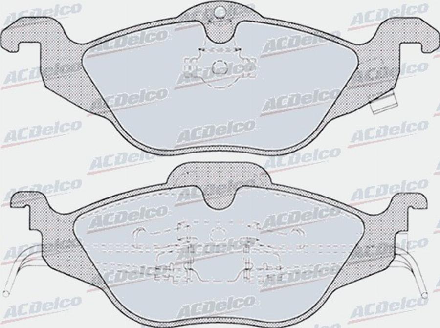 ACDelco AC666281D - Kit de plaquettes de frein, frein à disque cwaw.fr