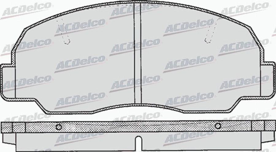 ACDelco AC661981D - Kit de plaquettes de frein, frein à disque cwaw.fr