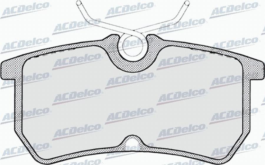 ACDelco AC668781D - Kit de plaquettes de frein, frein à disque cwaw.fr