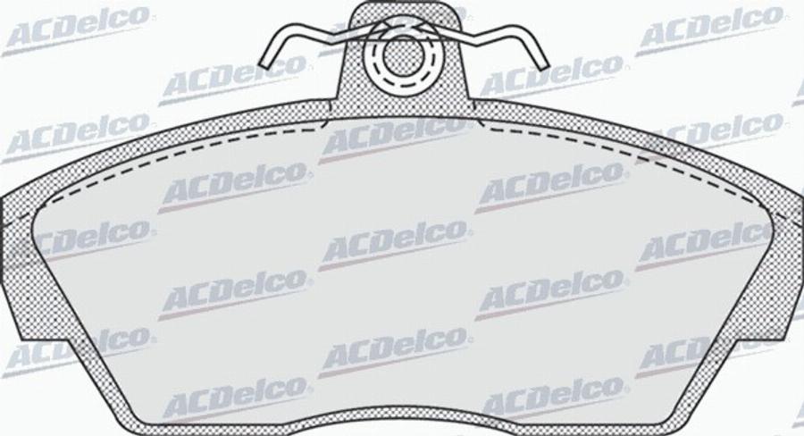 ACDelco AC667981D - Kit de plaquettes de frein, frein à disque cwaw.fr