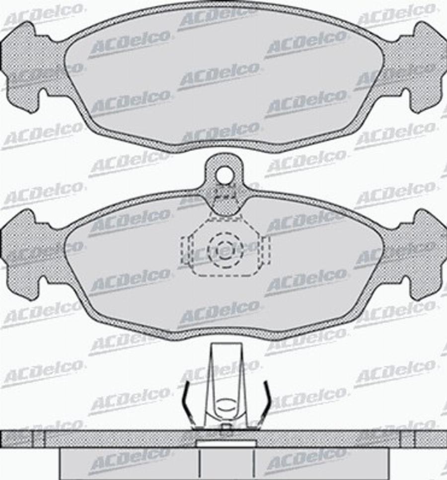 ACDelco AC604181D - Kit de plaquettes de frein, frein à disque cwaw.fr