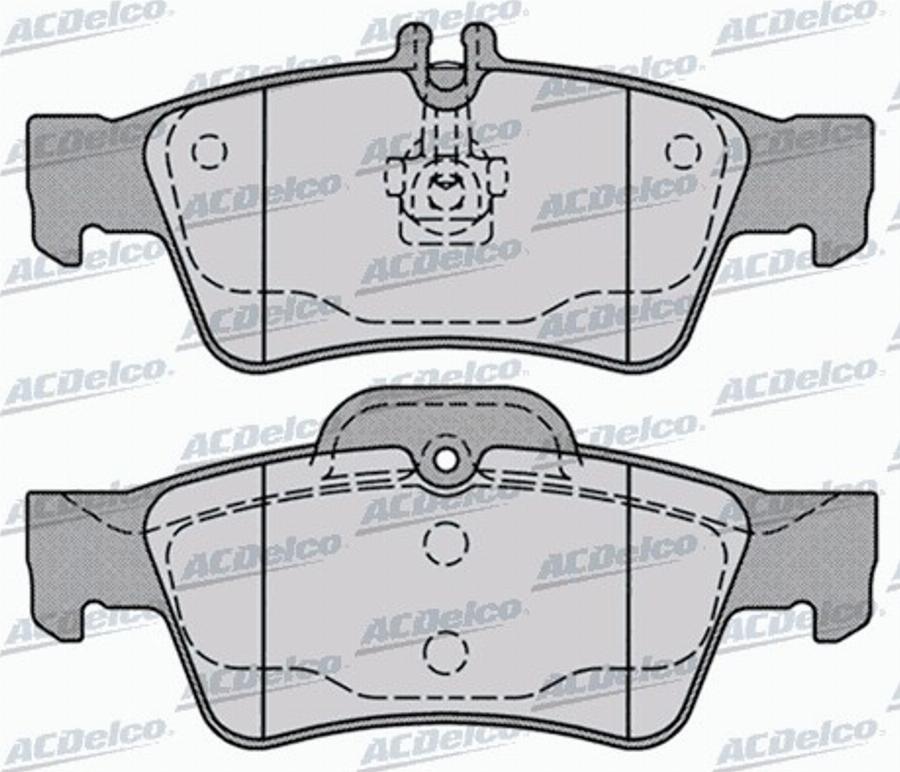 ACDelco AC603781D - Kit de plaquettes de frein, frein à disque cwaw.fr