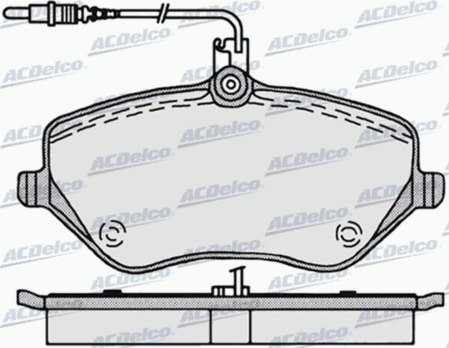 ACDelco AC619781D - Kit de plaquettes de frein, frein à disque cwaw.fr