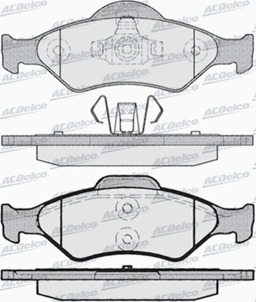 ACDelco AC685381D - Kit de plaquettes de frein, frein à disque cwaw.fr