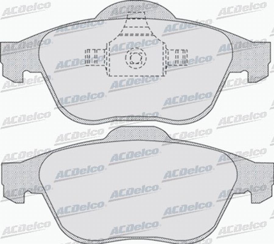 ACDelco AC686481D - Kit de plaquettes de frein, frein à disque cwaw.fr