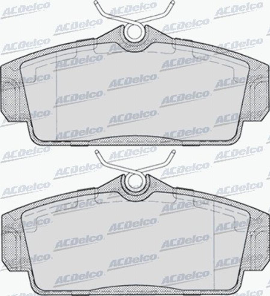 ACDelco AC680781D - Kit de plaquettes de frein, frein à disque cwaw.fr