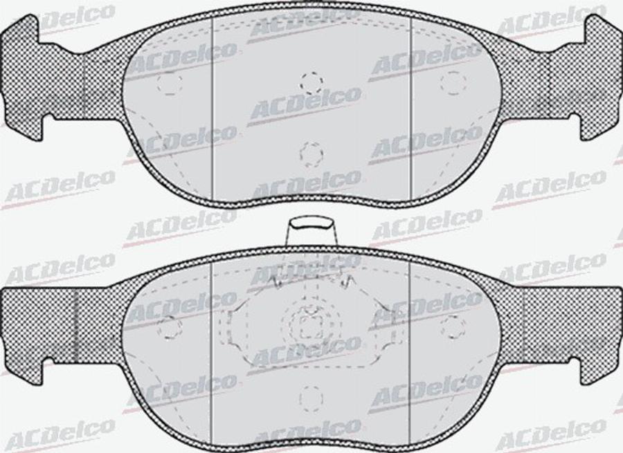 ACDelco AC688481D - Kit de plaquettes de frein, frein à disque cwaw.fr