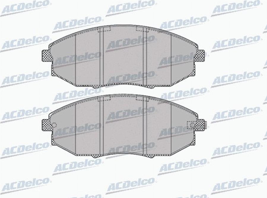 ACDelco AC687981D - Kit de plaquettes de frein, frein à disque cwaw.fr