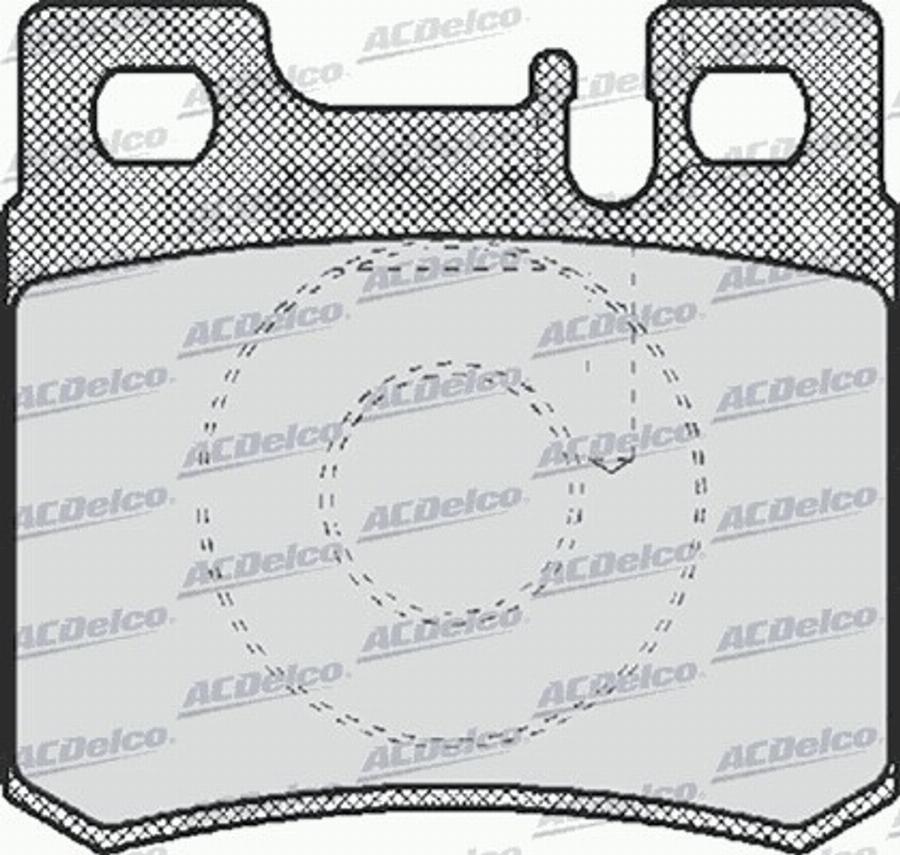 ACDelco AC639281D - Kit de plaquettes de frein, frein à disque cwaw.fr