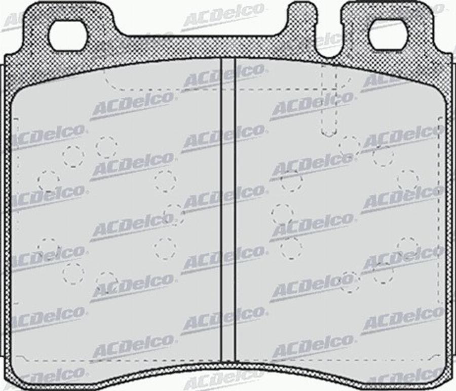 ACDelco AC634981D - Kit de plaquettes de frein, frein à disque cwaw.fr