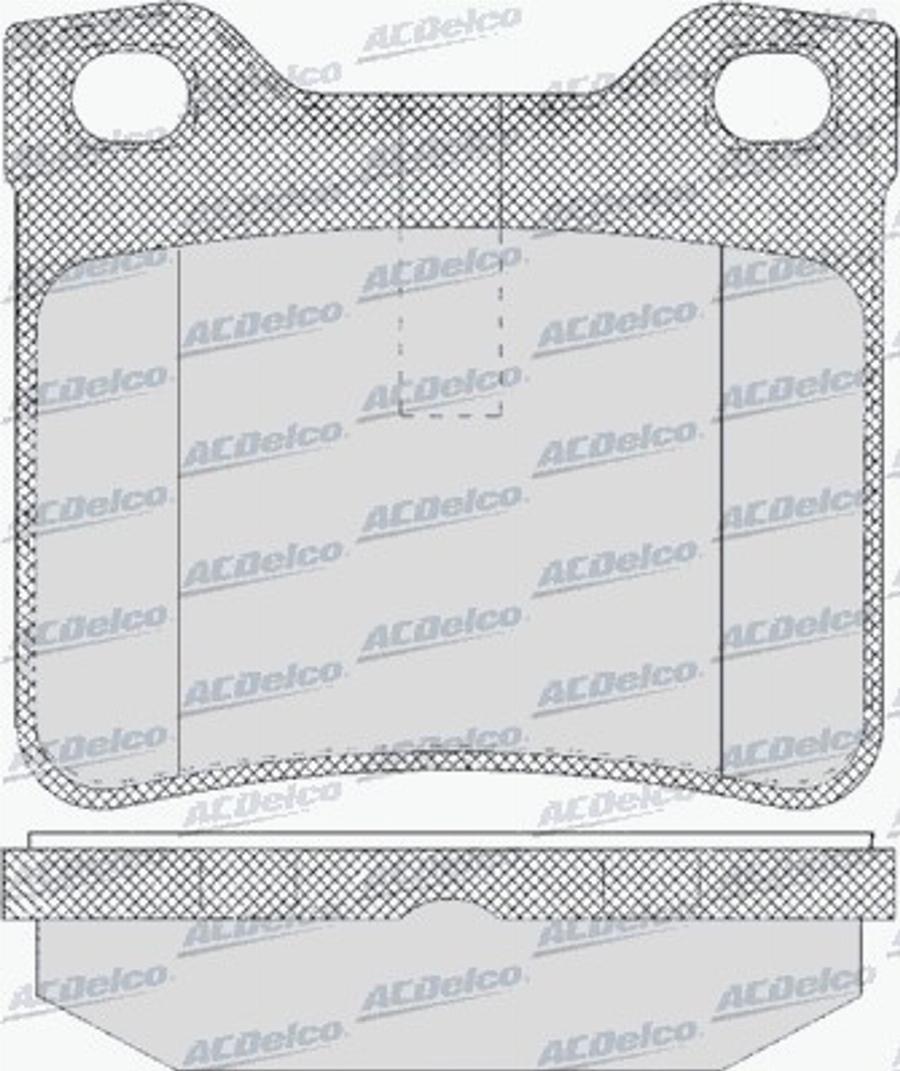 ACDelco AC638681D - Kit de plaquettes de frein, frein à disque cwaw.fr