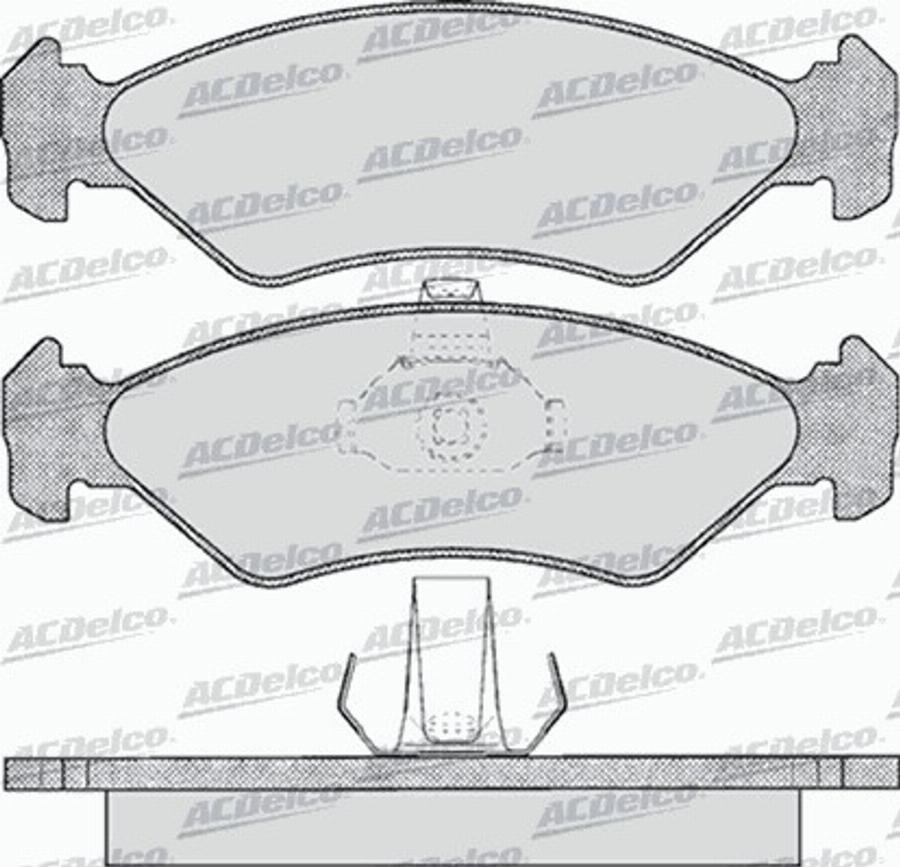 ACDelco AC633481D - Kit de plaquettes de frein, frein à disque cwaw.fr