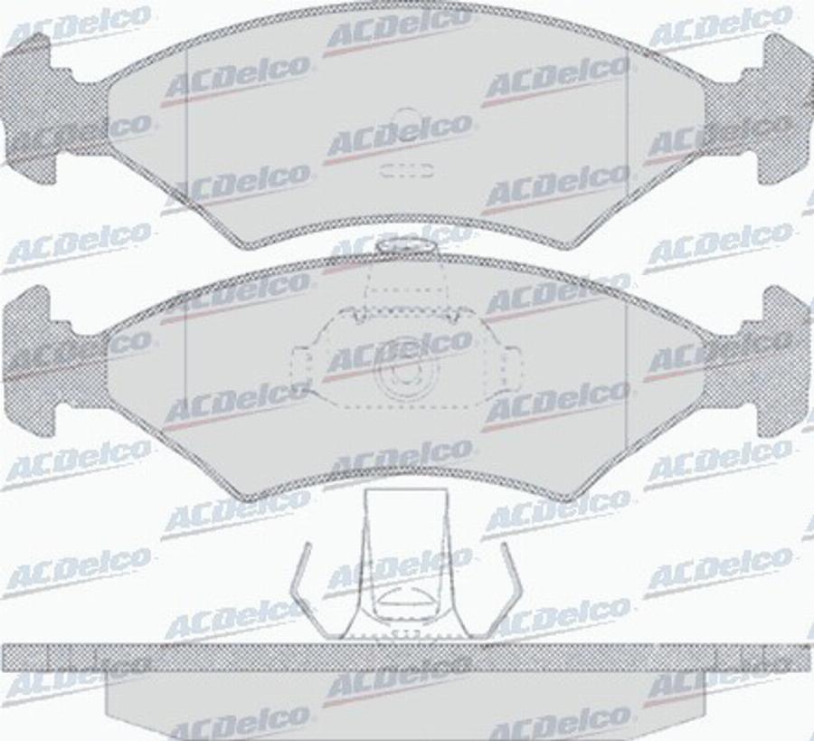 ACDelco AC633681D - Kit de plaquettes de frein, frein à disque cwaw.fr