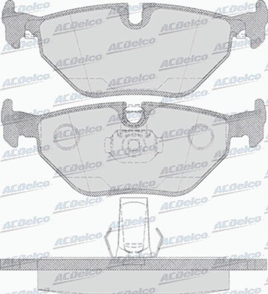 ACDelco AC637181D - Kit de plaquettes de frein, frein à disque cwaw.fr