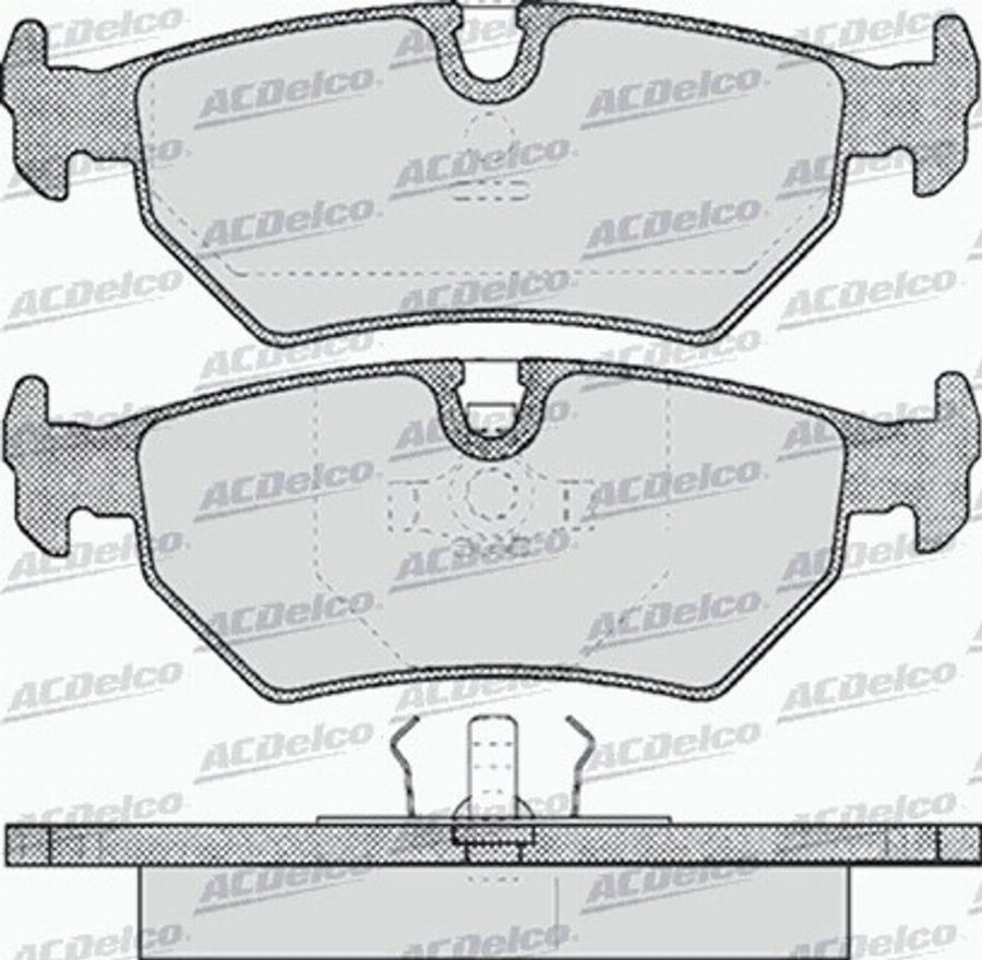 ACDelco AC629281D - Kit de plaquettes de frein, frein à disque cwaw.fr