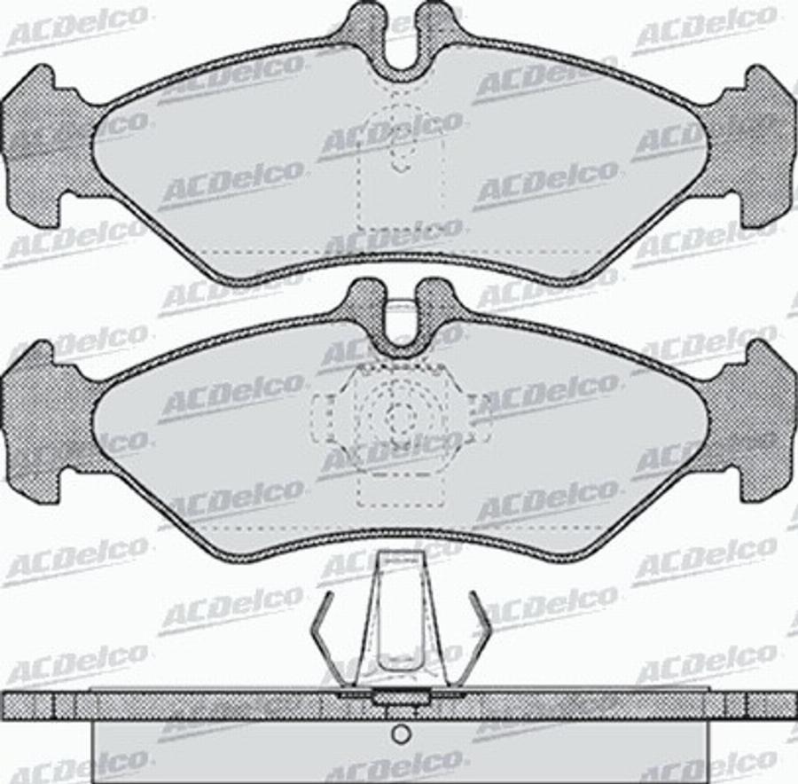 ACDelco AC627481D - Kit de plaquettes de frein, frein à disque cwaw.fr