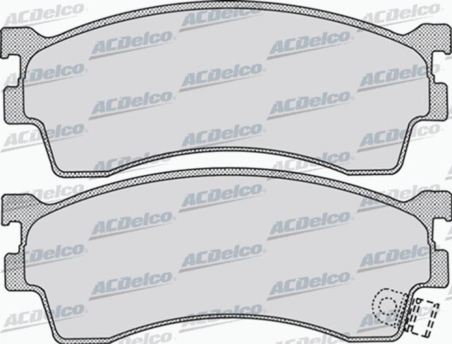 ACDelco AC679881D - Kit de plaquettes de frein, frein à disque cwaw.fr