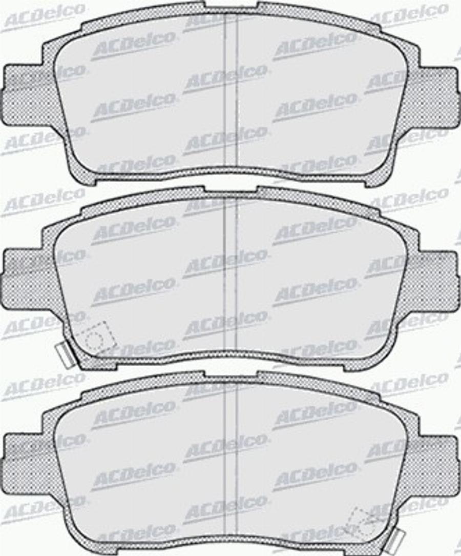 ACDelco AC678881D - Kit de plaquettes de frein, frein à disque cwaw.fr