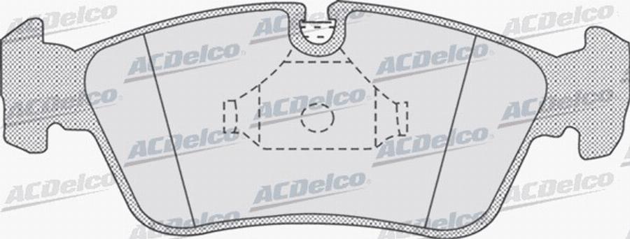 ACDelco AC672581D - Kit de plaquettes de frein, frein à disque cwaw.fr