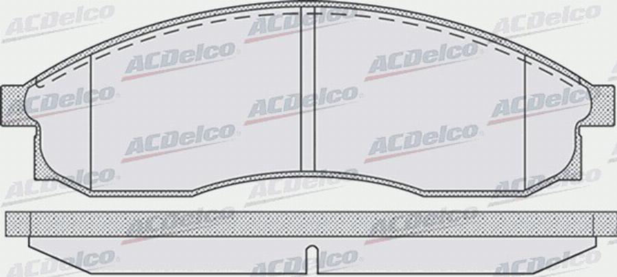 ACDelco AC058942D - Kit de plaquettes de frein, frein à disque cwaw.fr