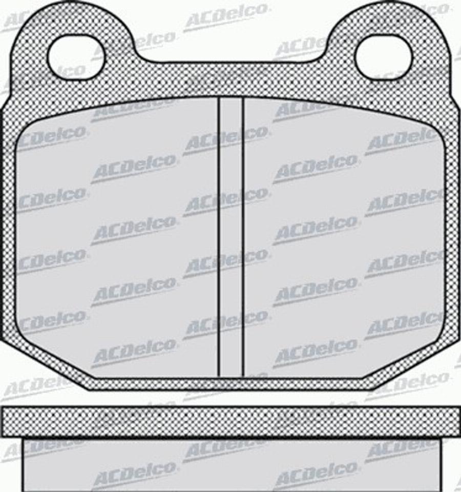 ACDelco AC058947D - Kit de plaquettes de frein, frein à disque cwaw.fr