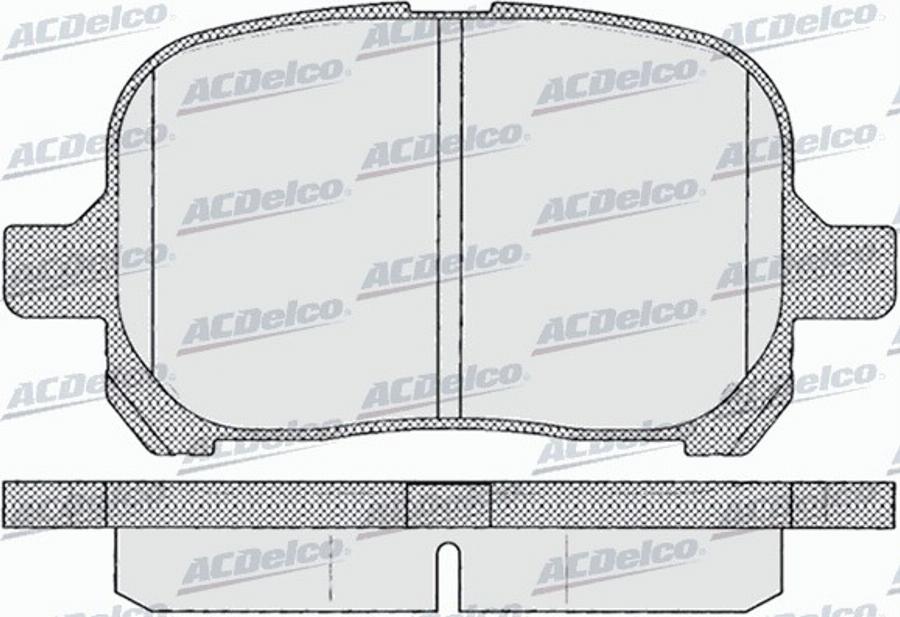 ACDelco AC058953D - Kit de plaquettes de frein, frein à disque cwaw.fr