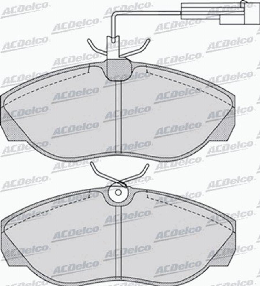 ACDelco AC058964D - Kit de plaquettes de frein, frein à disque cwaw.fr