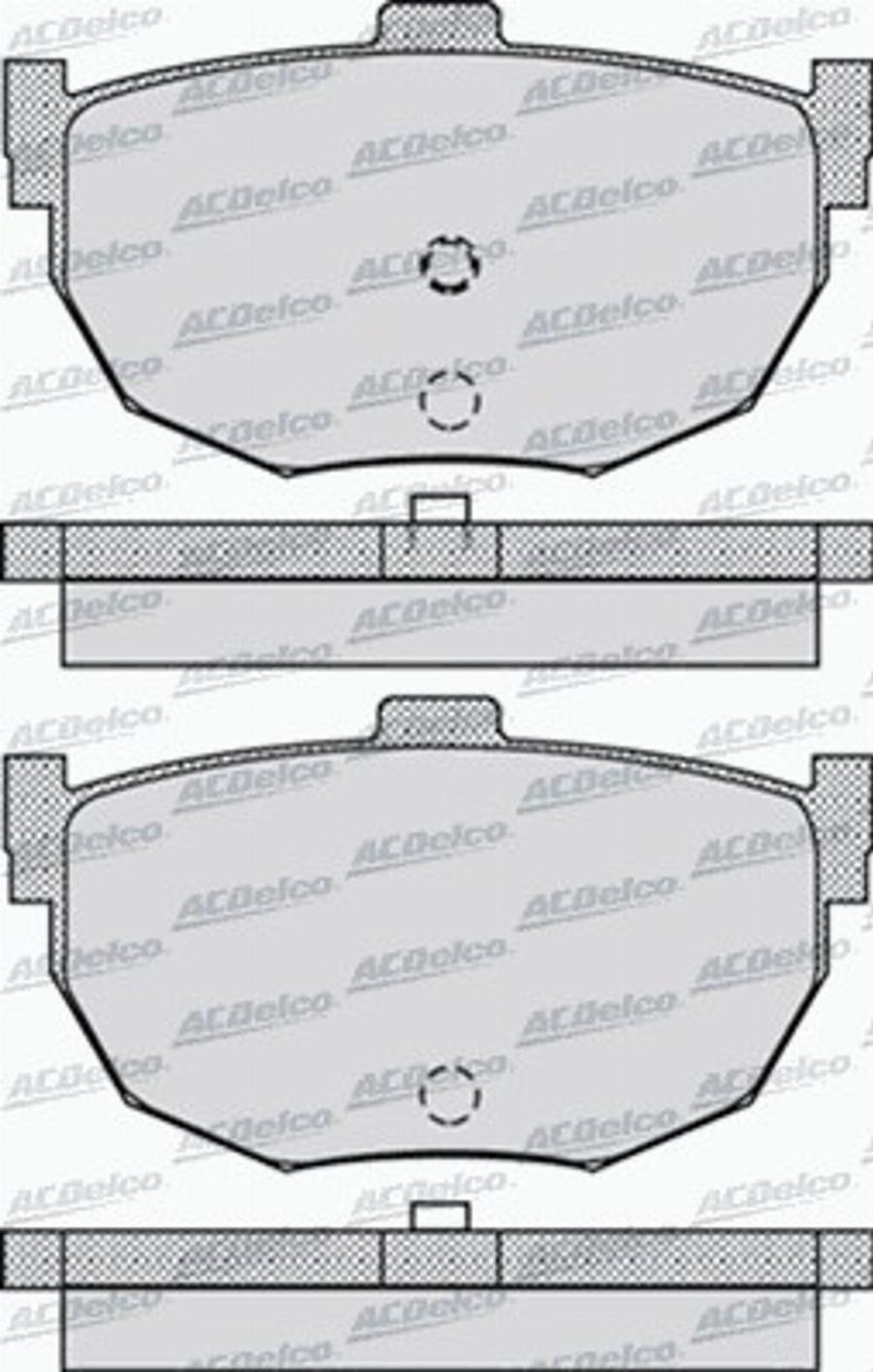 ACDelco AC058960D - Kit de plaquettes de frein, frein à disque cwaw.fr