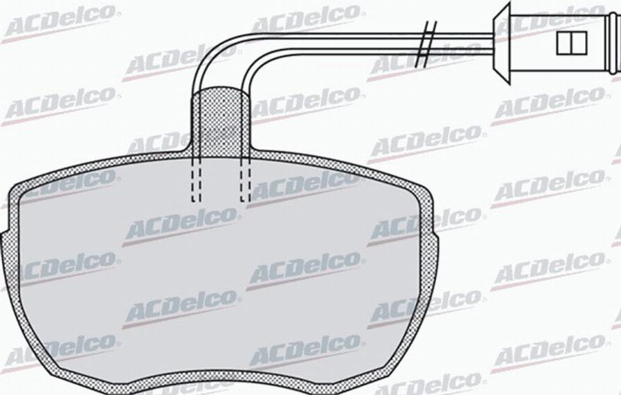 ACDelco AC058968D - Kit de plaquettes de frein, frein à disque cwaw.fr