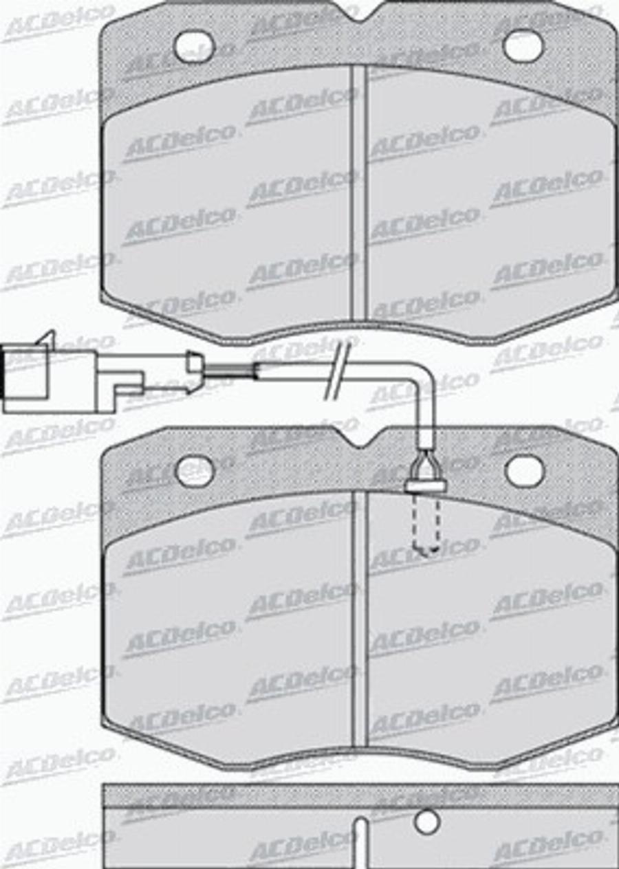 ACDelco AC058963D - Kit de plaquettes de frein, frein à disque cwaw.fr