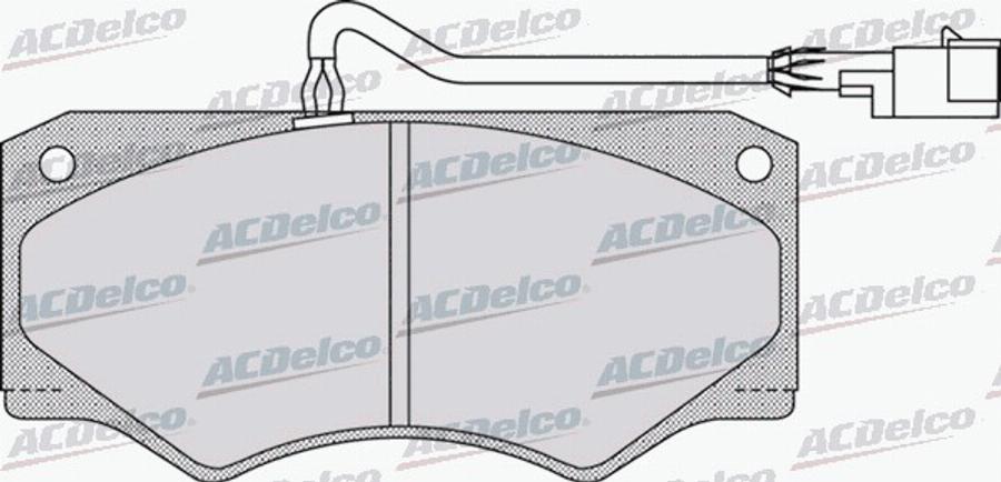 ACDelco AC058962D - Kit de plaquettes de frein, frein à disque cwaw.fr