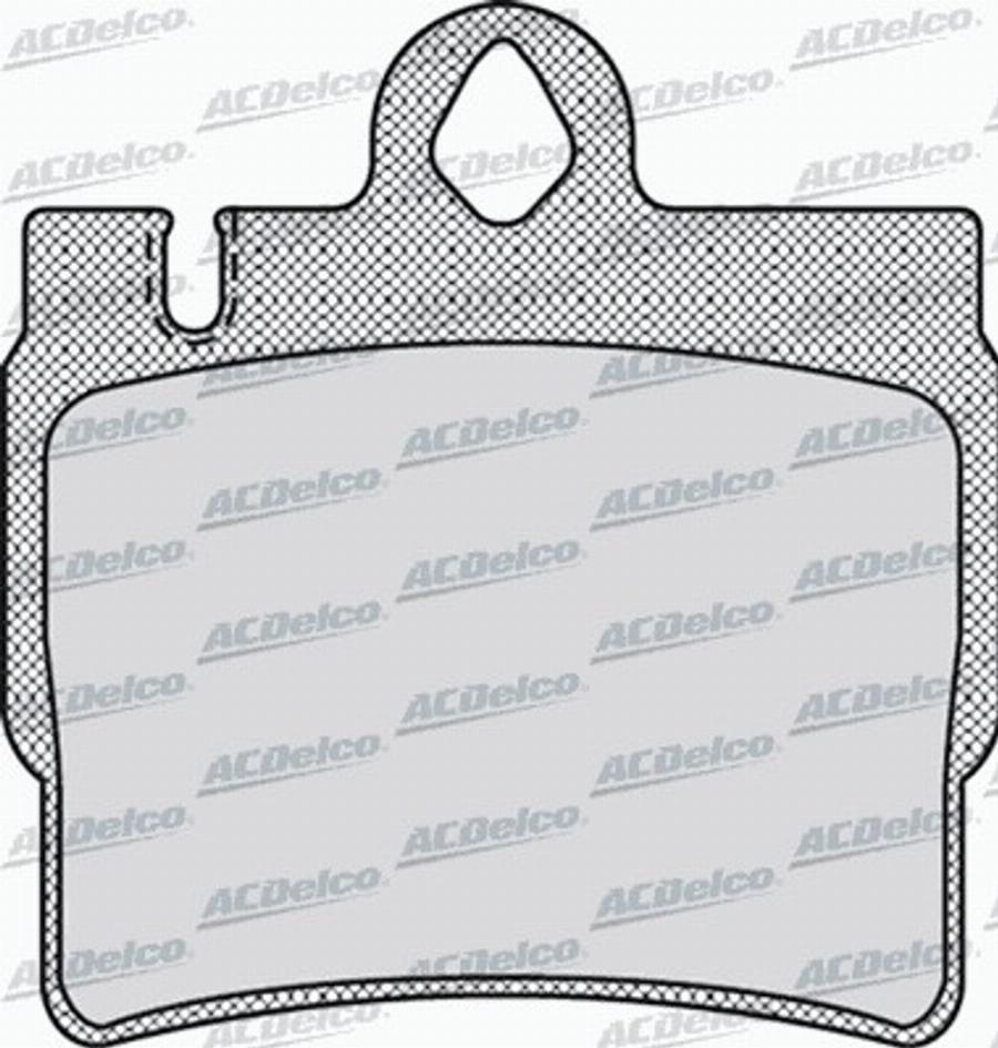 ACDelco AC058900D - Kit de plaquettes de frein, frein à disque cwaw.fr