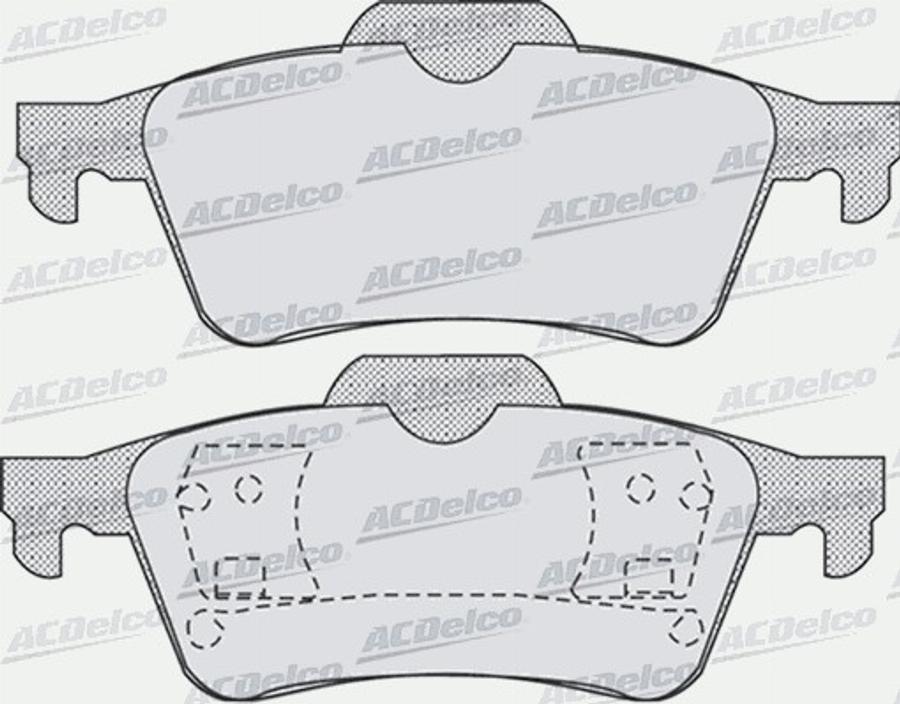 ACDelco AC058907D - Kit de plaquettes de frein, frein à disque cwaw.fr