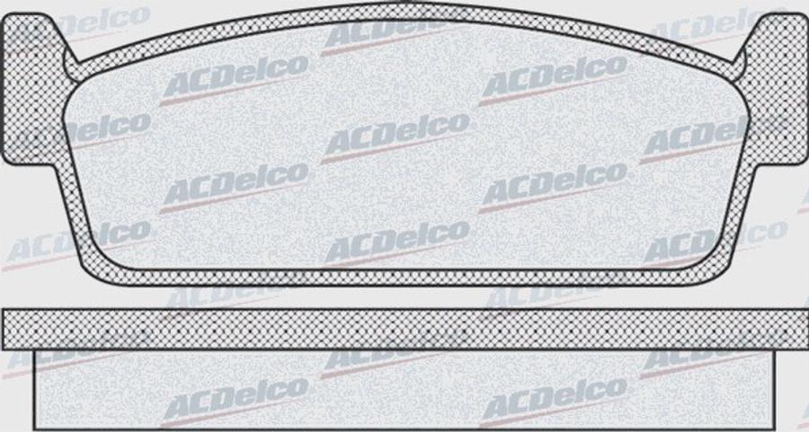 ACDelco AC058925D - Kit de plaquettes de frein, frein à disque cwaw.fr