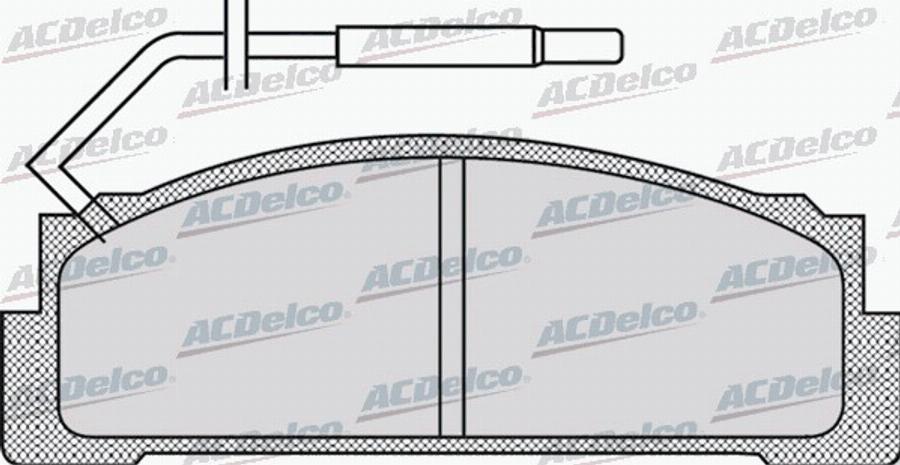 ACDelco AC058970D - Kit de plaquettes de frein, frein à disque cwaw.fr