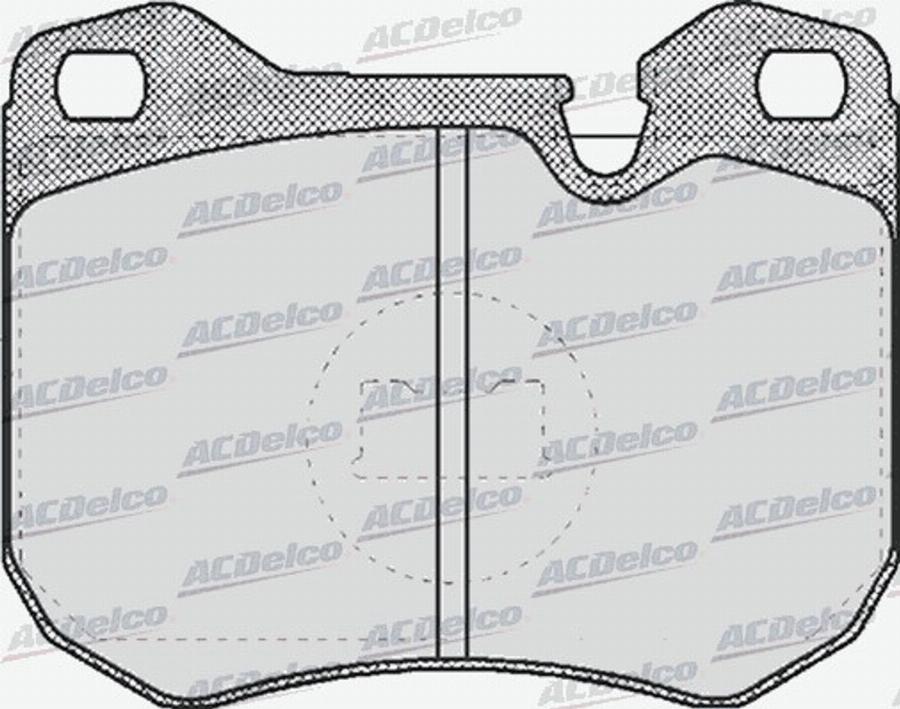 ACDelco AC058402D - Kit de plaquettes de frein, frein à disque cwaw.fr