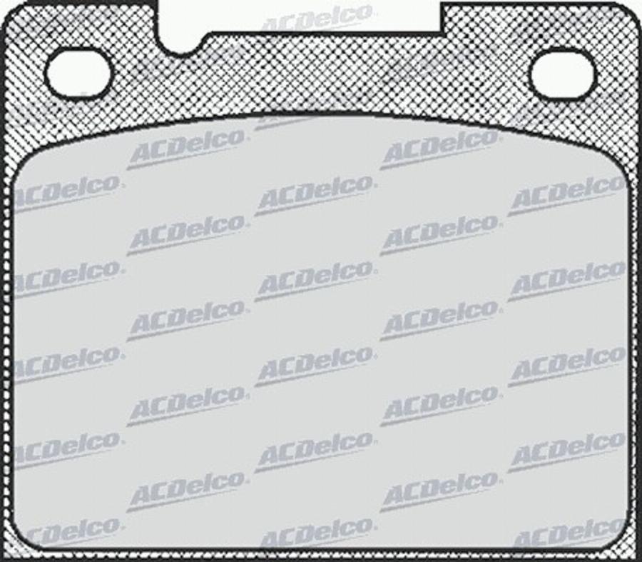 ACDelco AC058438D - Kit de plaquettes de frein, frein à disque cwaw.fr