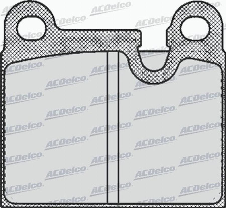 ACDelco AC058432D - Kit de plaquettes de frein, frein à disque cwaw.fr